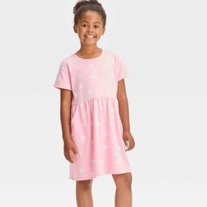 CAT & JACK SPOOKY GHOST DRESS - PINK MULTI SIZES (NEW WITH TAGS)